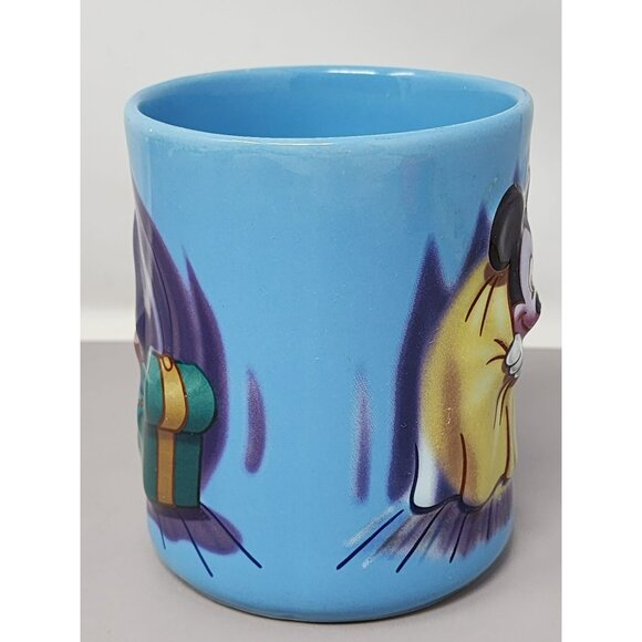 Disney Store Blue Mickey Mouse Ceramic Coffee Mug Starring‎ Tonight 3-D - Picture 4 of 8